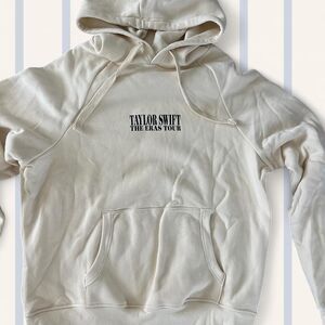 Taylor Swift The Eras Tour Cream Oversized Hoodie Size L